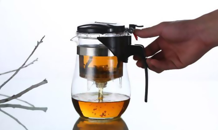 安化黑茶的简易泡法—飘逸杯