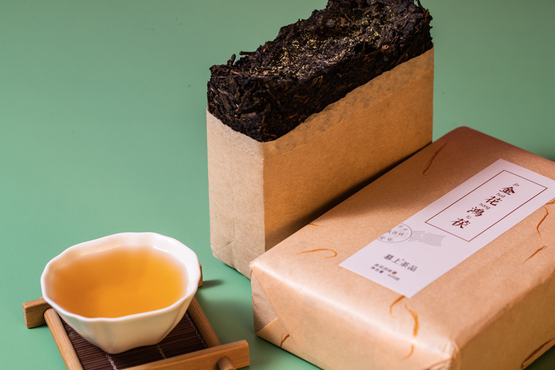 黑茶茯砖金花茂盛口感醇和